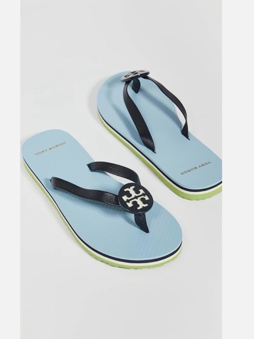 Tory Burch Blue Flip Flop Sandals- size 8- Worn Only Once